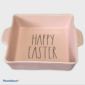 Rae Dunn Artisan Collection Ceramic Baking Dish Pink Square